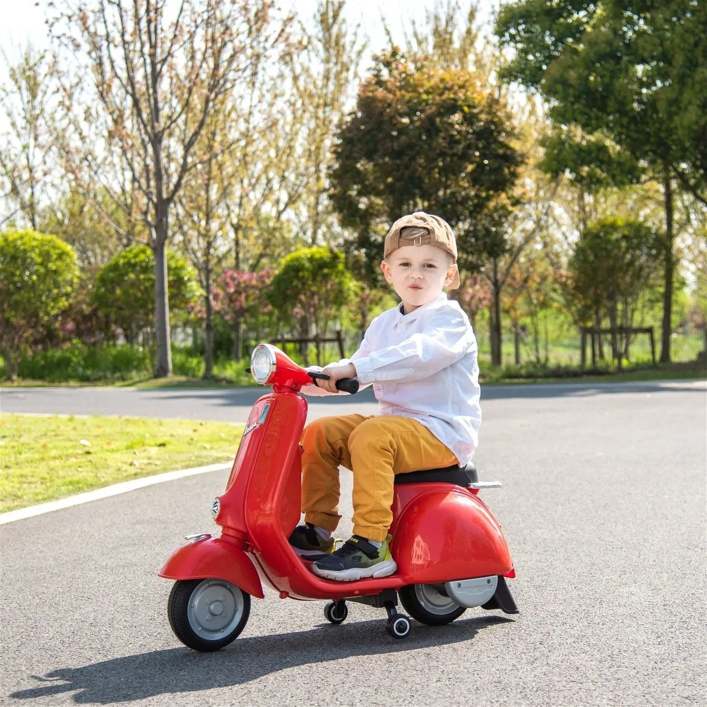 12V Kid's Vespa Electric Ride - On Scooter - Smart Gadgets