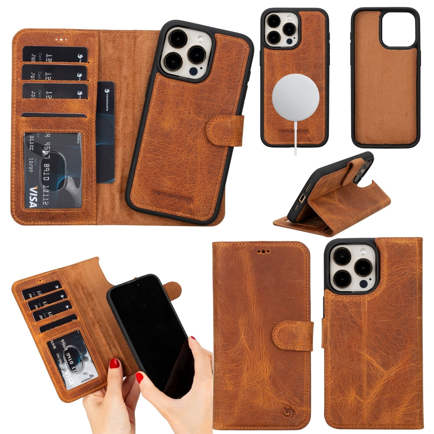 Casper Leather iPhone 14 Pro Max Wallet Case | MagSafe - Smart Gadgets