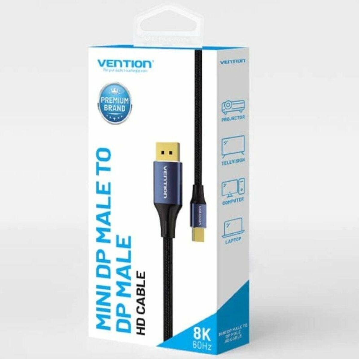 DisplayPort Cable Vention HCFLH Black 2 m - Smart Gadgets
