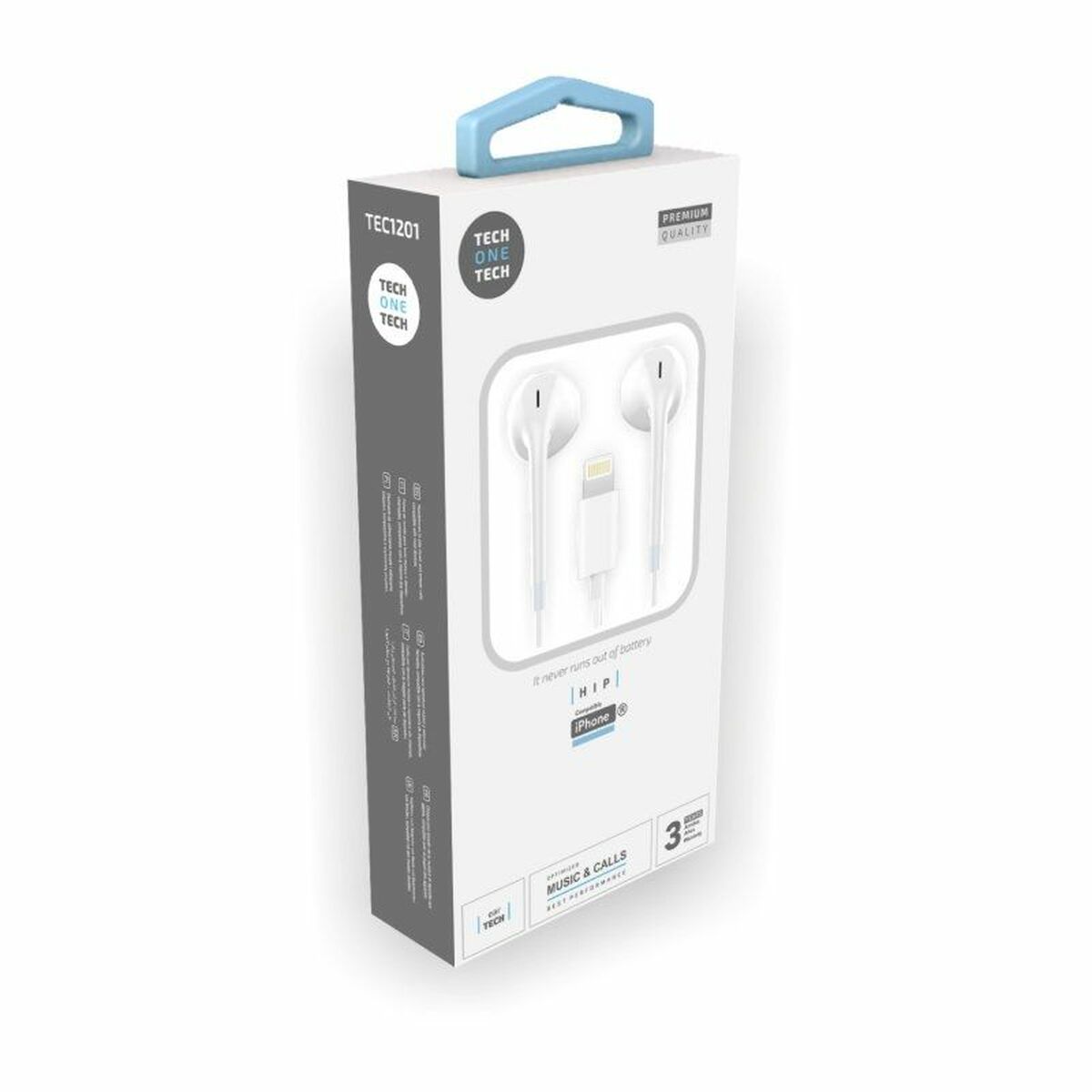Headphones Tech One Tech TEC1201 White - Smart Gadgets