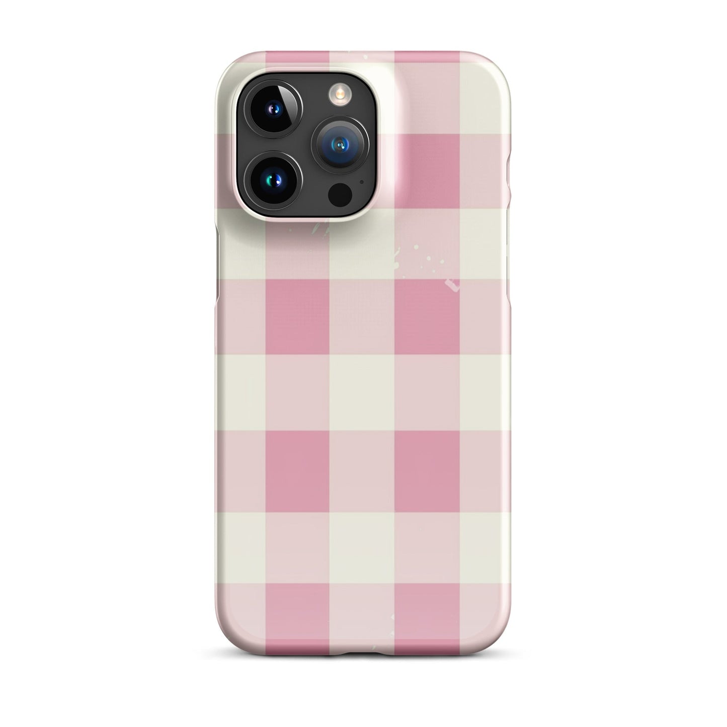 Pink Check Phone case for iPhone - Smart Gadgets