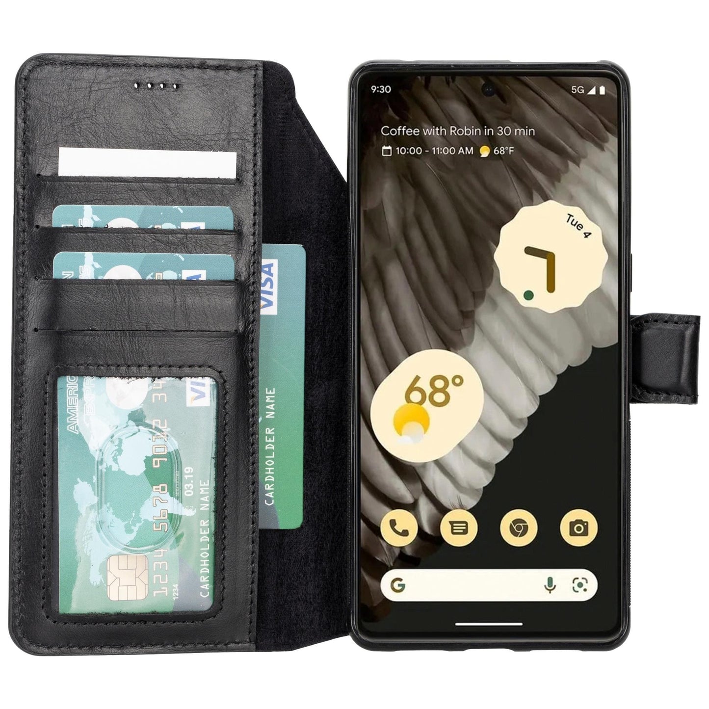 Sheridan Leather Detachable Wallet for Google Pixel 5 - Smart Gadgets