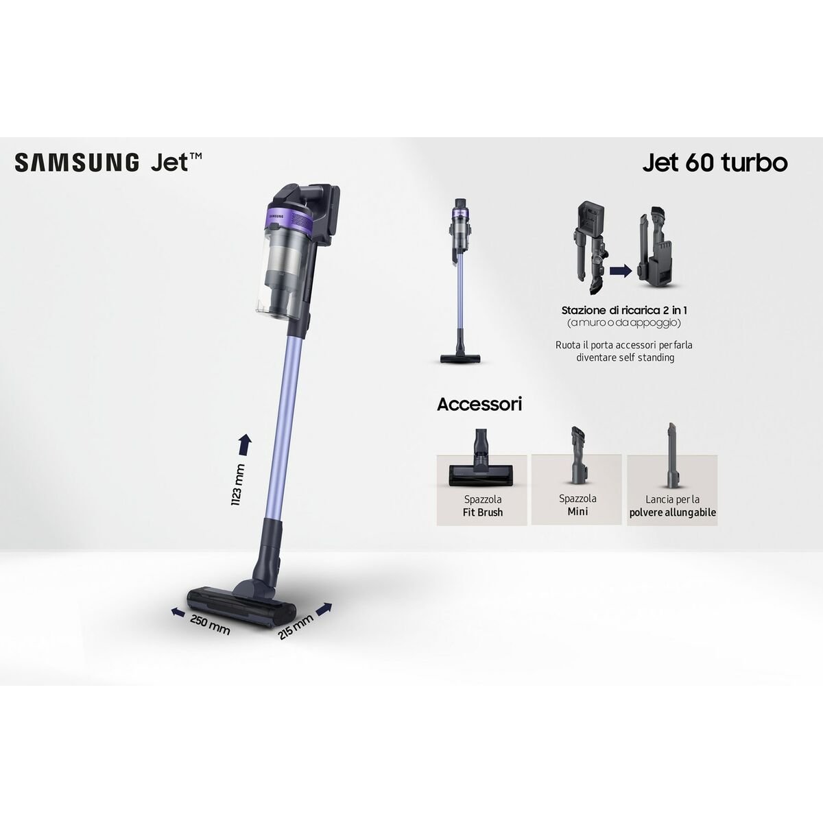 Stick Vacuum Cleaner Samsung VS15A6031R4/ET 150 W - Smart Gadgets