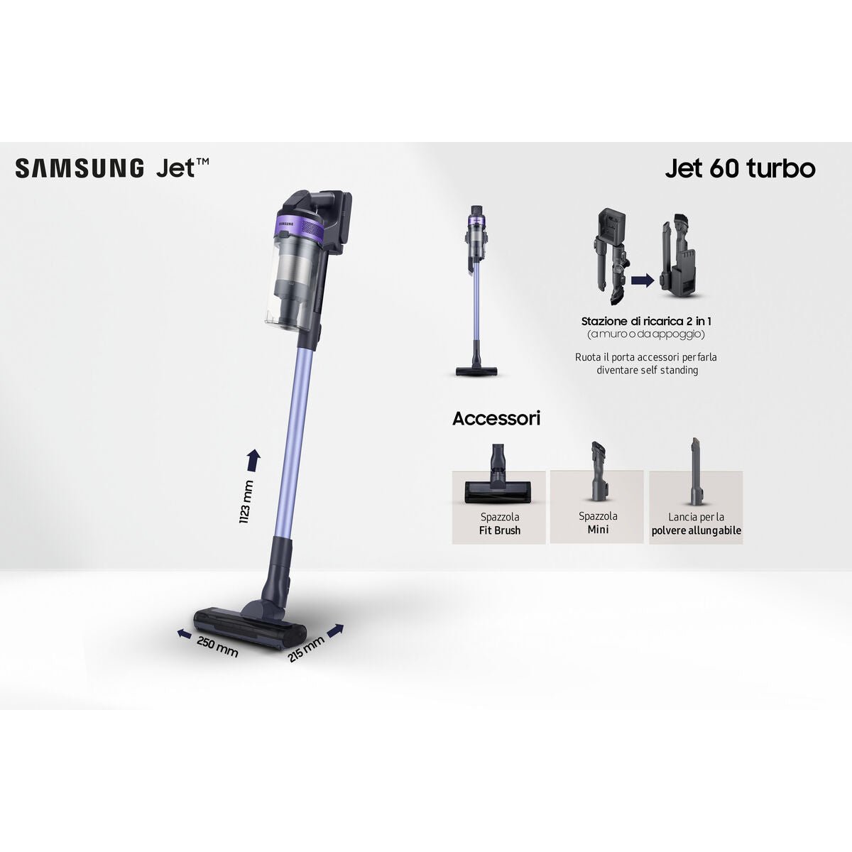 Stick Vacuum Cleaner Samsung VS15A6031R4/ET 150 W - Smart Gadgets