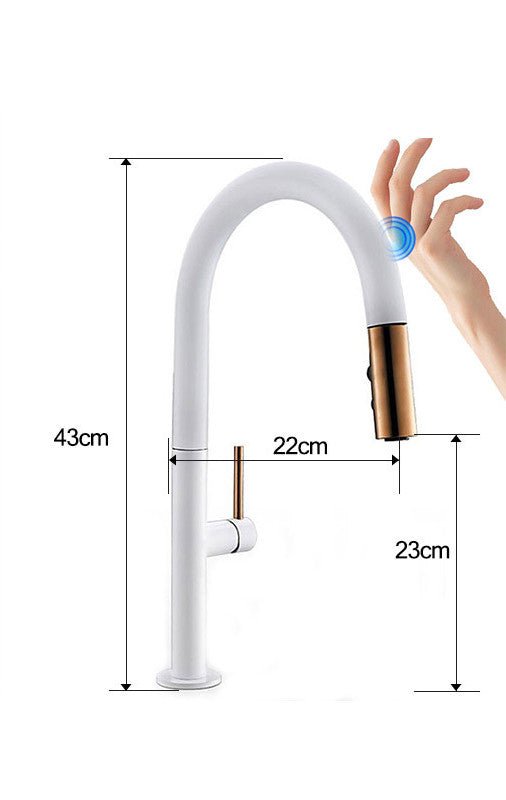 Touch - sensitive Copper Kitchen Faucet - Smart Gadgets