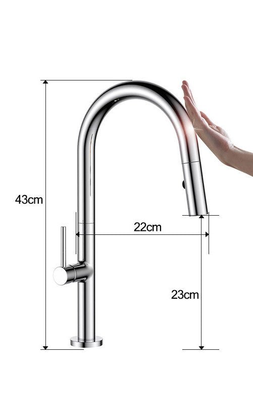 Touch - sensitive Copper Kitchen Faucet - Smart Gadgets