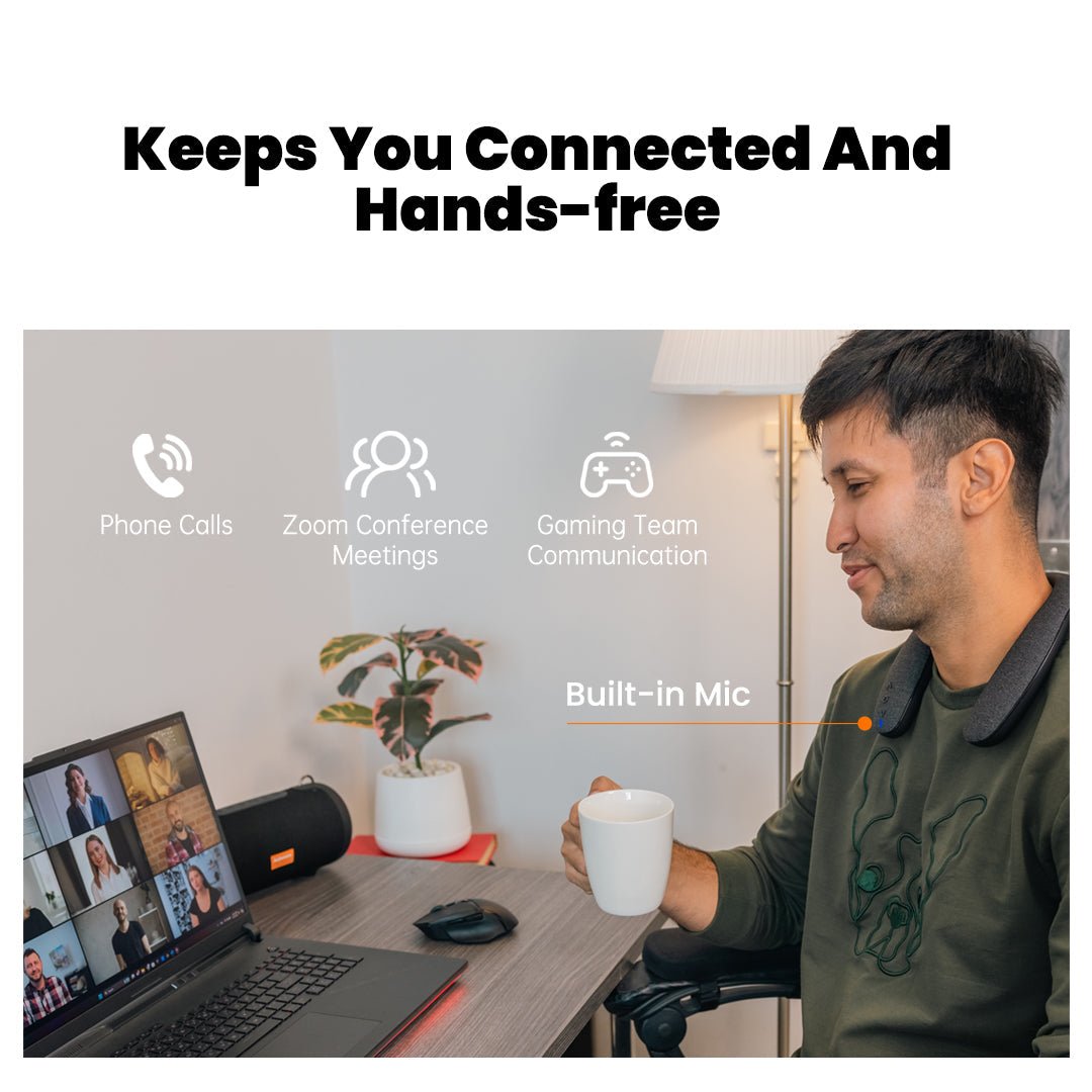 Vibe – Bluetooth Wearable Neckband Speaker - Smart Gadgets