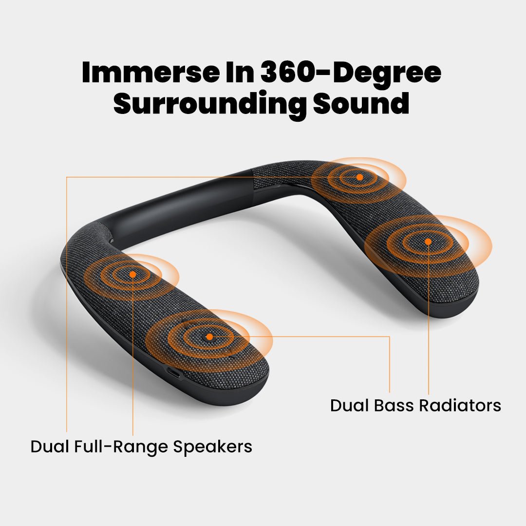 Vibe – Bluetooth Wearable Neckband Speaker - Smart Gadgets