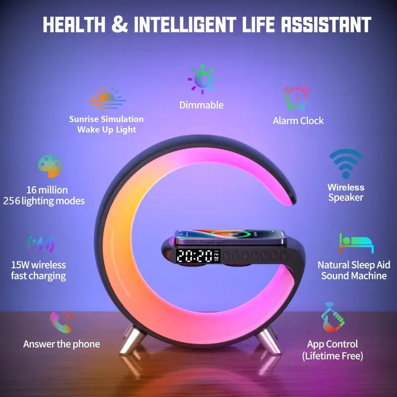 Wireless Charger Atmosphere Lamp - Smart Gadgets
