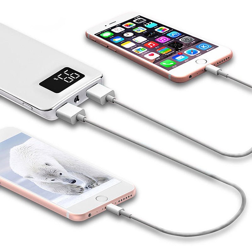 20000mAh External Battery Power Bank Dual USB With LED Flashlight - Smart Gadgets