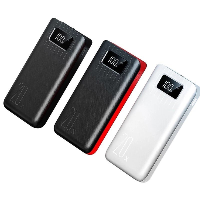 20000mAh External Battery Power Bank Dual USB With LED Flashlight - Smart Gadgets