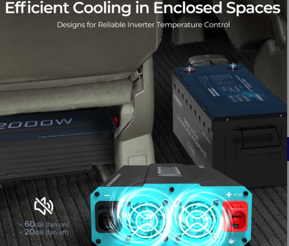 2000W 12V Pure Sine Wave Inverter (New Edition) - Smart Gadgets