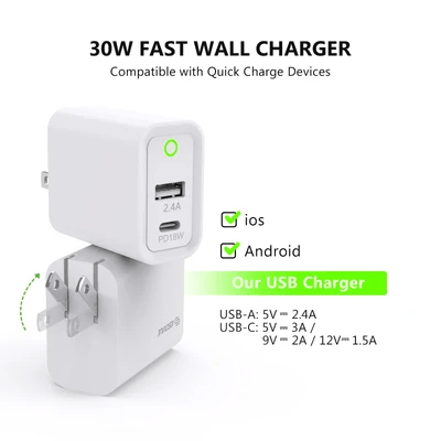 20W Wall Adapter Fast Power Delivery - Smart Gadgets
