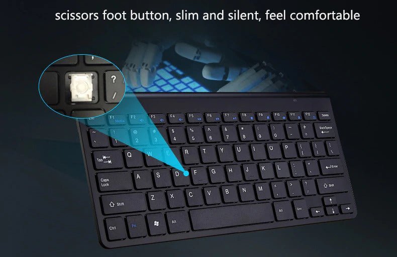 2.4 GHz Wireless Mini Keyboard And Optical Mouse Set - Smart Gadgets