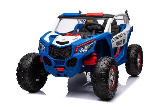 24V 4x4 Freddo Storm Police UTV 2 - Seater for Kids with Lights & Sirens for Action - Packed Adventures - Smart Gadgets