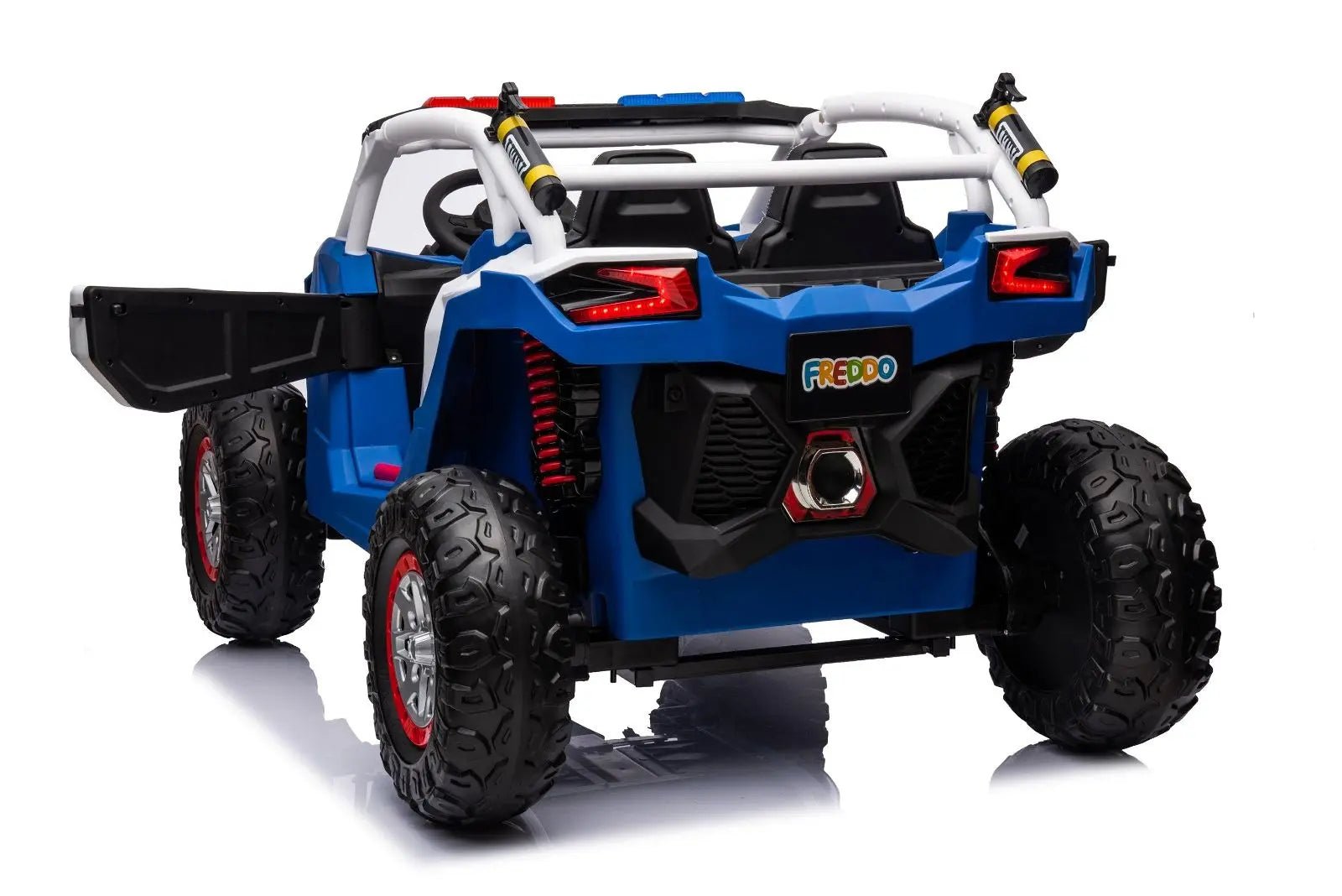 24V 4x4 Freddo Storm Police UTV 2 - Seater for Kids with Lights & Sirens for Action - Packed Adventures - Smart Gadgets