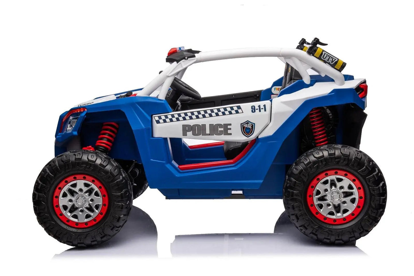 24V 4x4 Freddo Storm Police UTV 2 - Seater for Kids with Lights & Sirens for Action - Packed Adventures - Smart Gadgets
