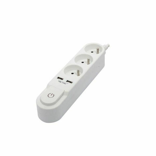 3 - socket plugboard with power switch Chacon (1,5 m) - Smart Gadgets