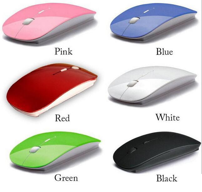 Candy color ultra thin 2.4 USB Wireless Mouse - Smart Gadgets