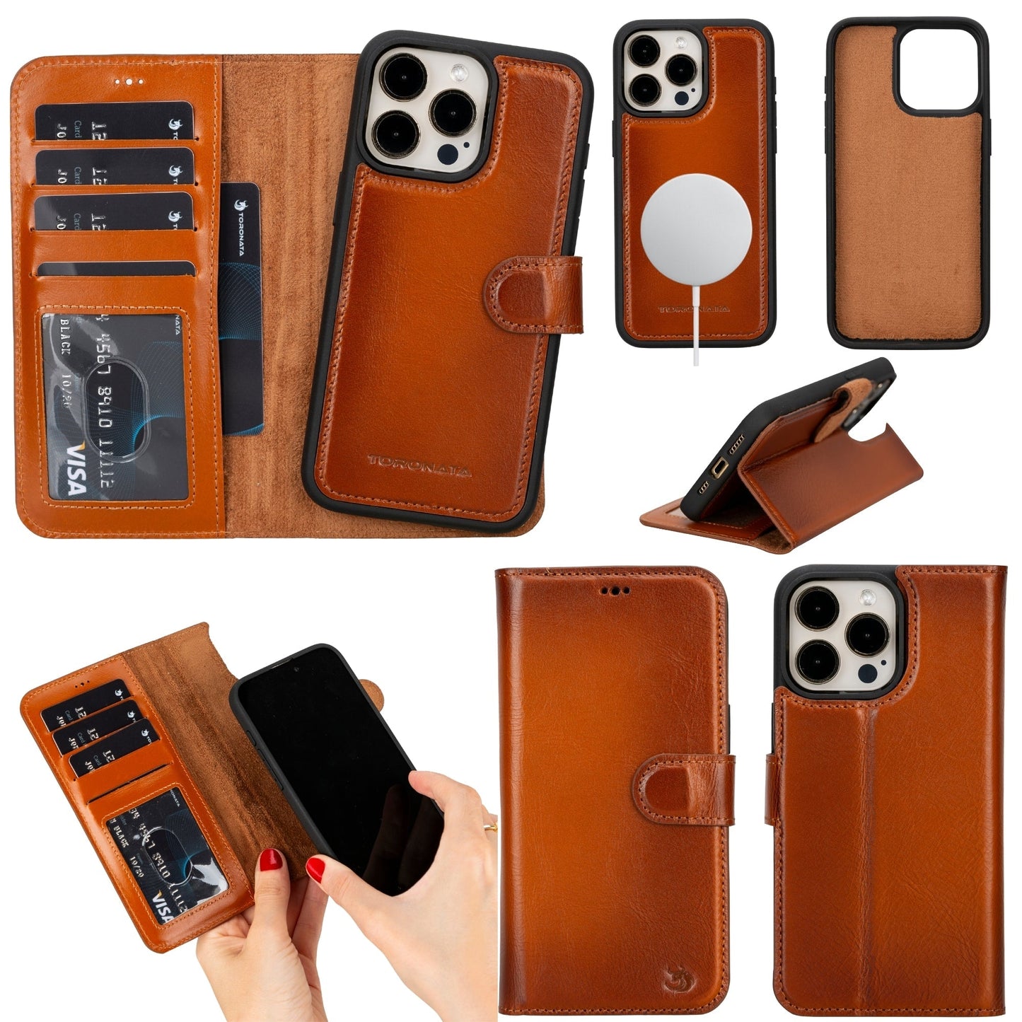 Casper Leather iPhone 14 Pro Max Wallet Case | MagSafe - Smart Gadgets