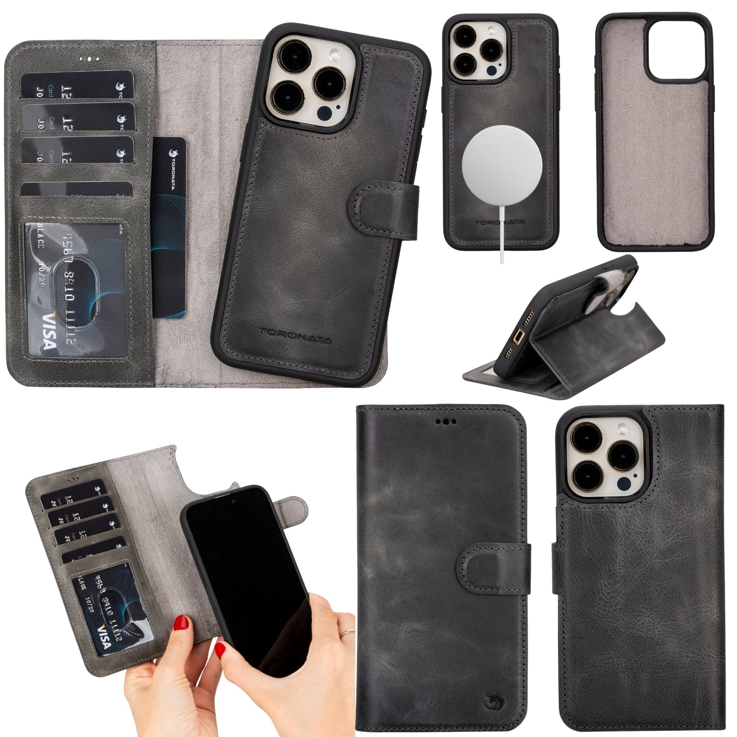 Casper Leather iPhone 14 Pro Max Wallet Case | MagSafe - Smart Gadgets