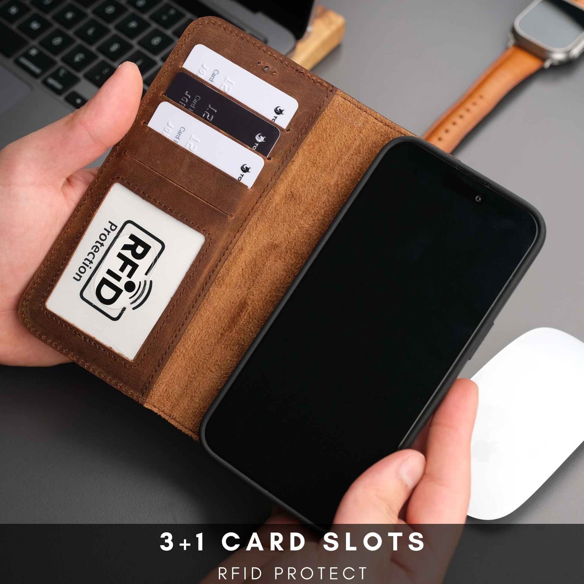 Casper Leather iPhone 14 Pro Max Wallet Case | MagSafe - Smart Gadgets