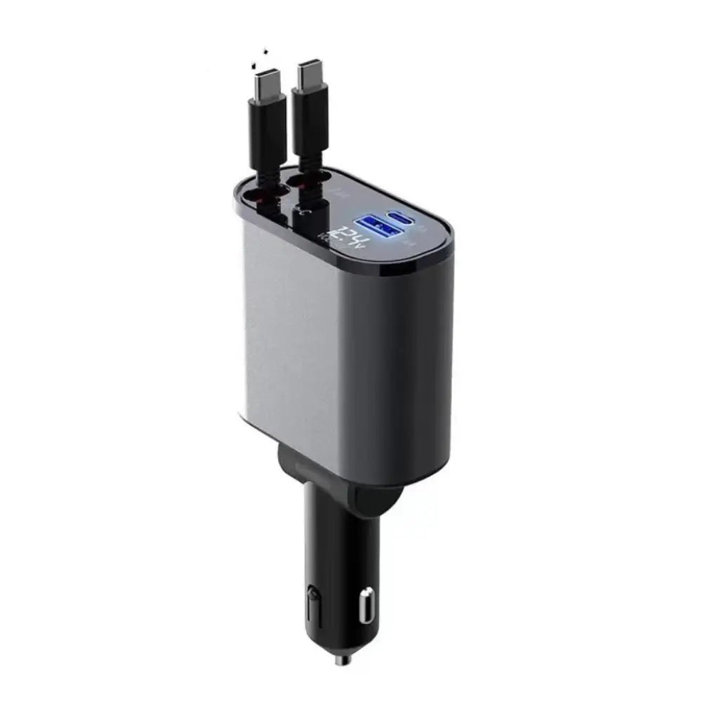 FAST 100W Car Phone Charger Lighter USB And TYPE - C Adapter - Smart Gadgets