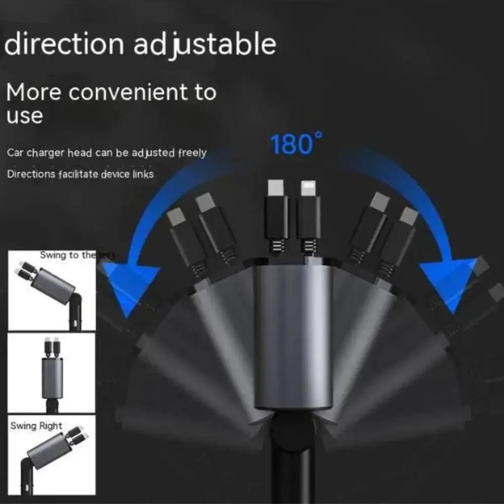 FAST 100W Car Phone Charger Lighter USB And TYPE - C Adapter - Smart Gadgets
