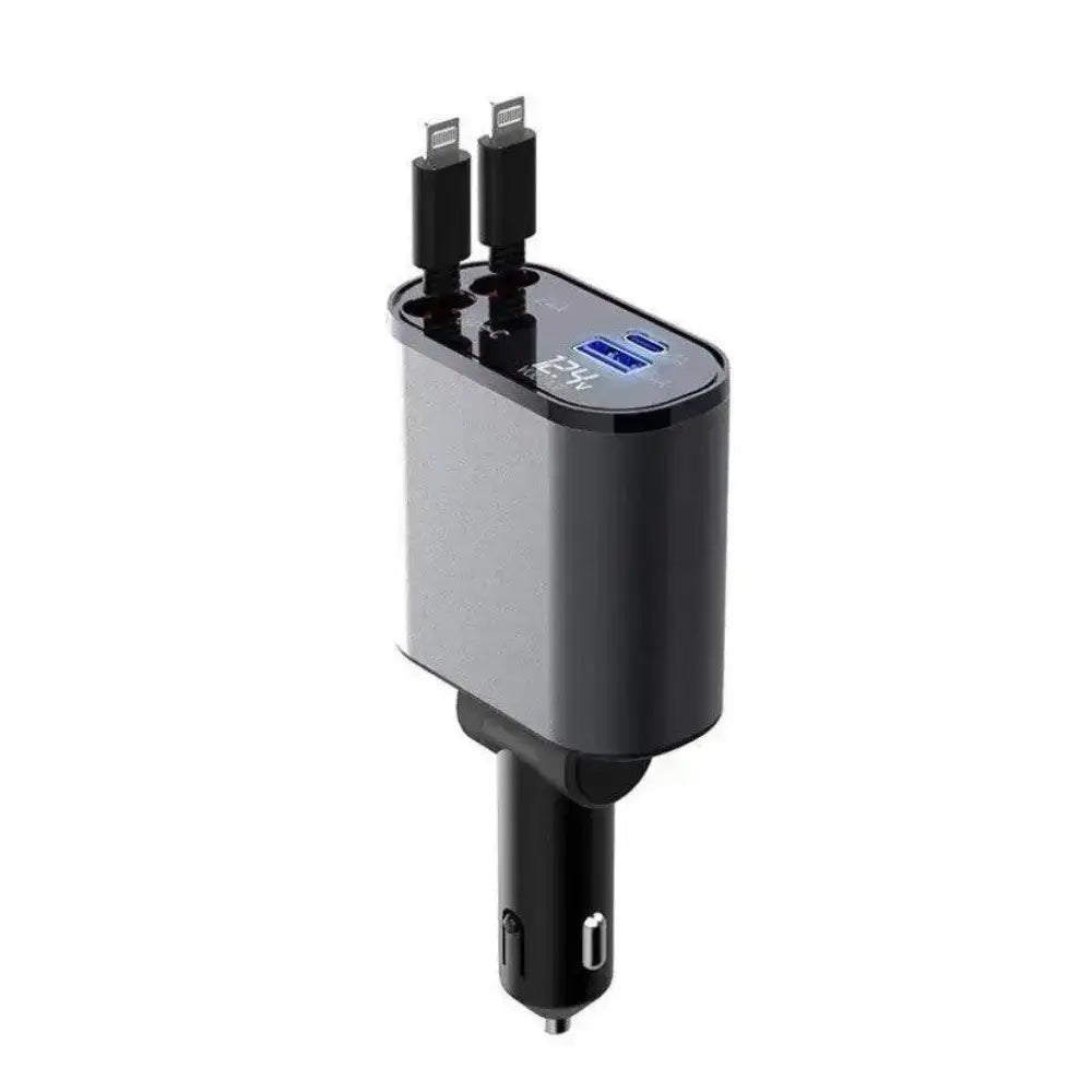 FAST 100W Car Phone Charger Lighter USB And TYPE - C Adapter - Smart Gadgets