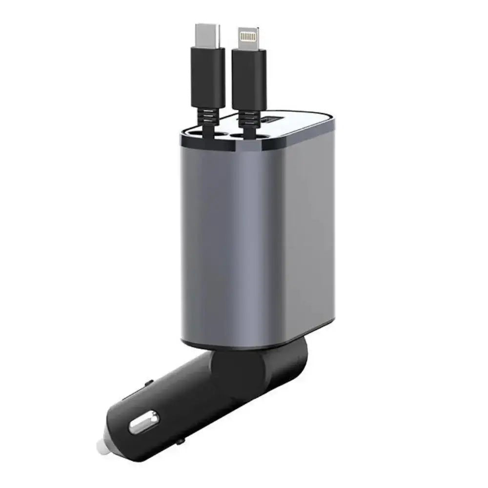 FAST 100W Car Phone Charger Lighter USB And TYPE - C Adapter - Smart Gadgets