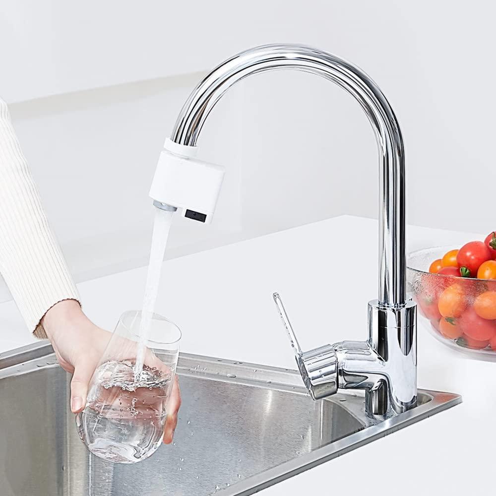 Fossa Touchless Faucet Adapter Smart Sensor Faucet for Kitchen Bathroom Sink Smart Devices Automatic Infrared Sensor Water Saving Device Anti - Overflow Protection - Smart Gadgets