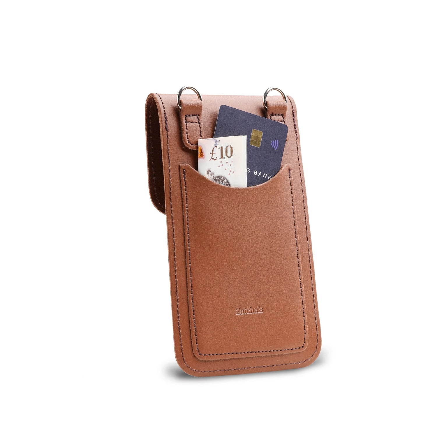 Handmade Leather Mobile Phone Pouch Plus - Chestnut - Smart Gadgets
