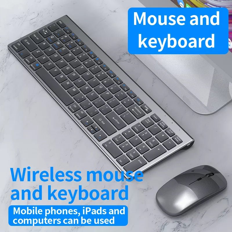 High quality 2.4G Bluetooth wireless rechargeable mouse keyboard combos - Smart Gadgets