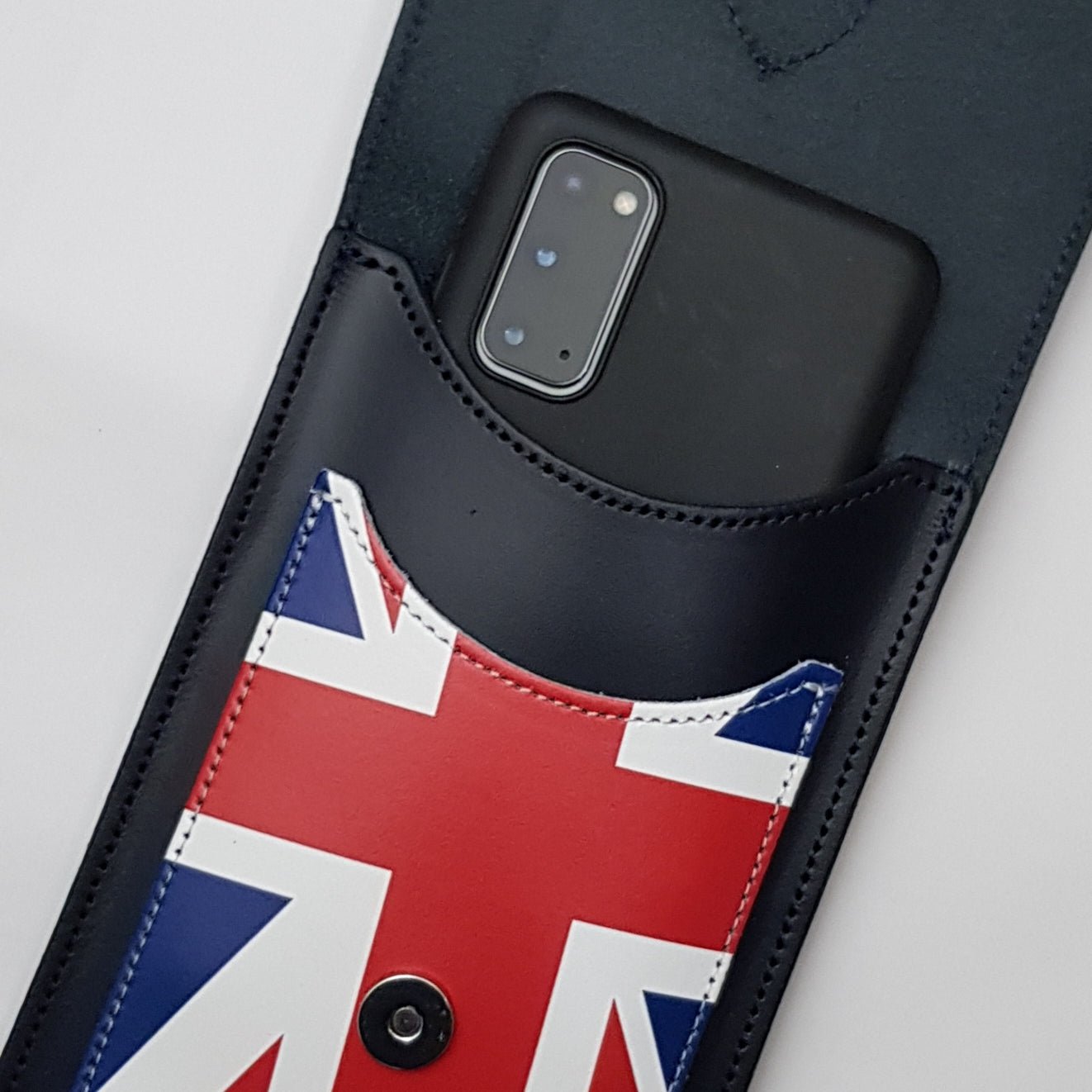 Leather Mobile Phone Pouch Plus - Union Jack - In Stock & Ready to Ship - Smart Gadgets