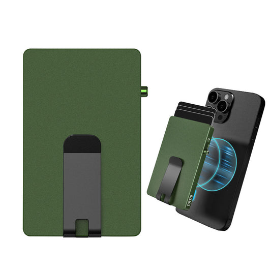 Minimalist Pop up Wallet with Money Clip, All Aluminum Slide Rfid Slim Card Holder - Smart Gadgets
