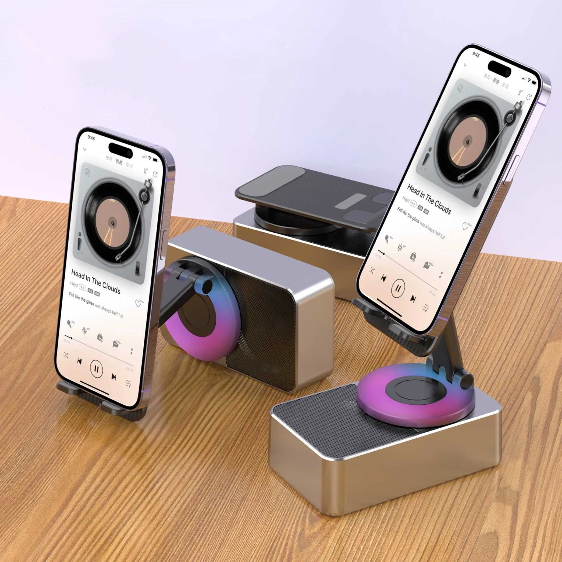Mobile Phone Bracket Audio Two - in - one Rotating Foldable - Smart Gadgets