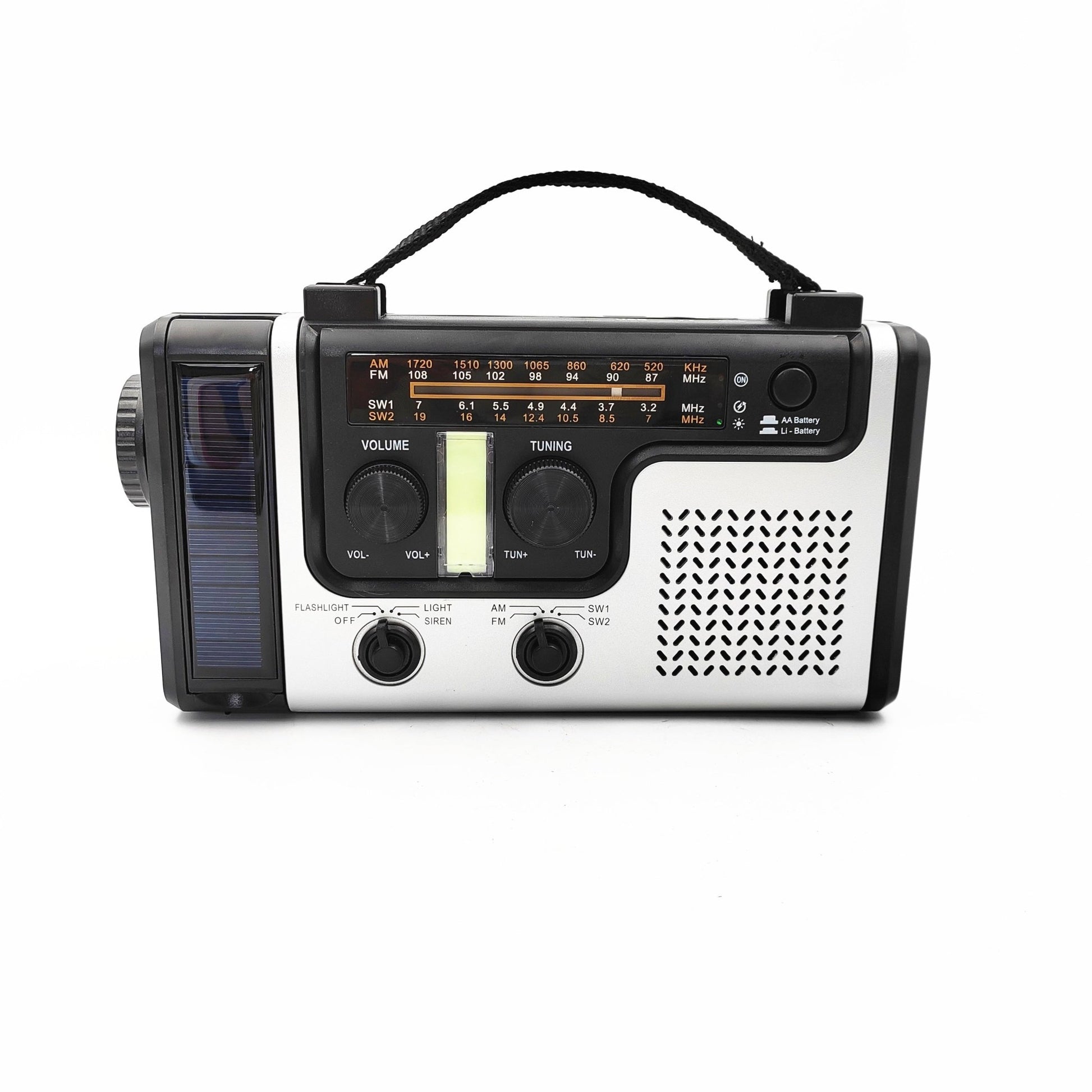 Multi - Band Solar Emergency Radio with Flashlight - Smart Gadgets