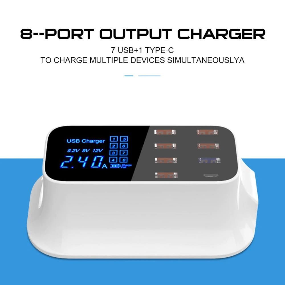 Multi - Port USB Charger Station Type C - Smart Gadgets