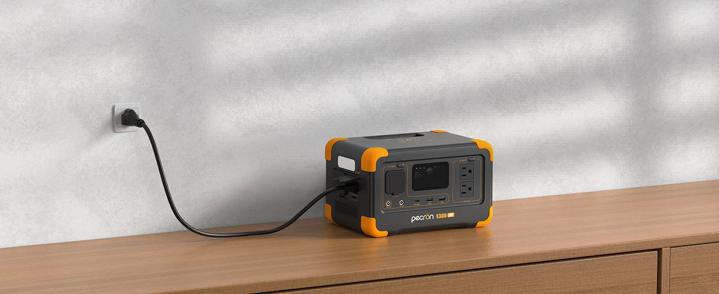 Pecron E300LFP Portable Power Station 600W 288Wh LiFePO4 Battery Solar Generator Power Bank Fast Charging for Home , RV, Camping - Smart Gadgets
