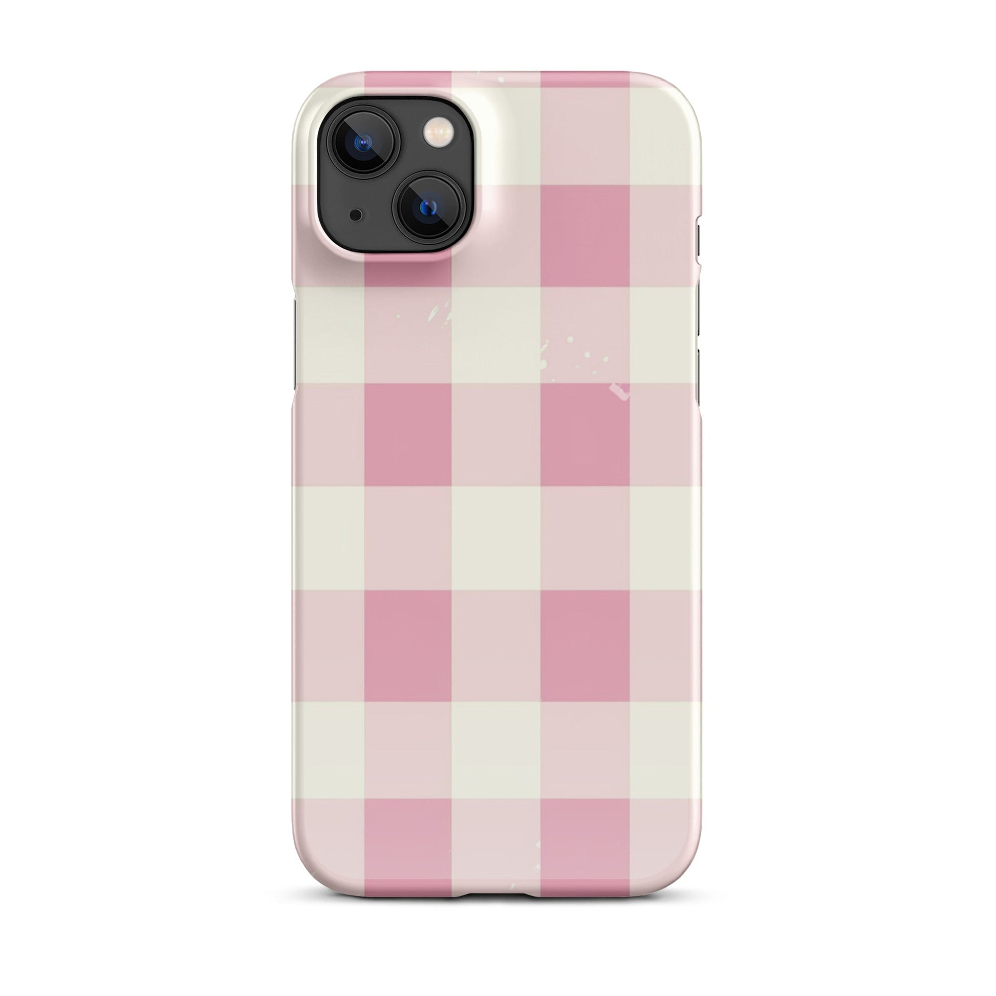 Pink Check Phone case for iPhone - Smart Gadgets
