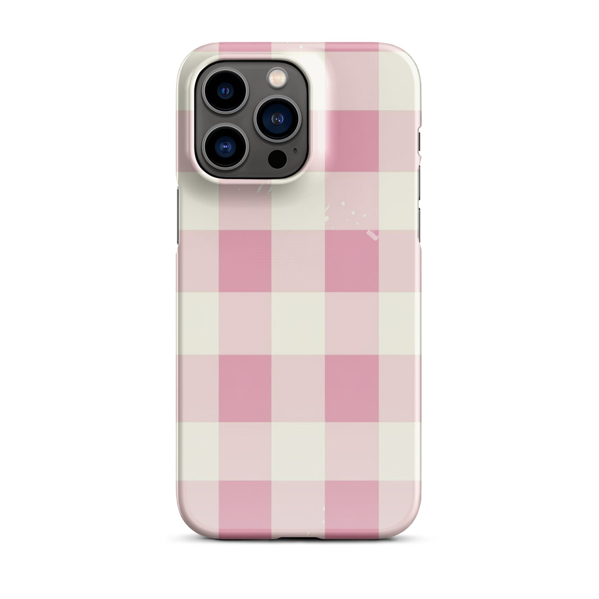 Pink Check Phone case for iPhone - Smart Gadgets