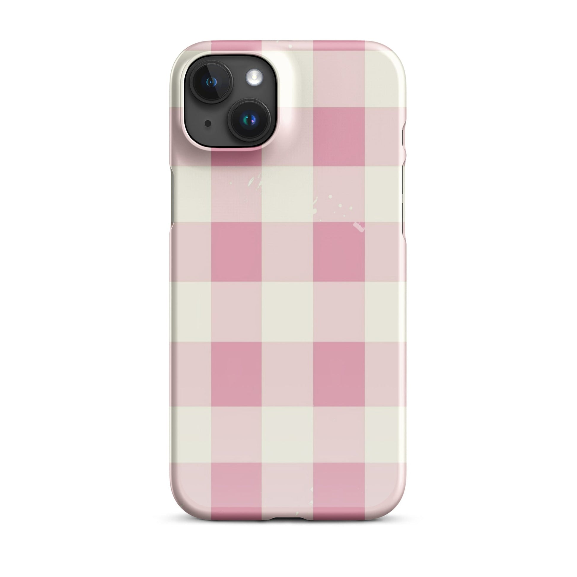 Pink Check Phone case for iPhone - Smart Gadgets
