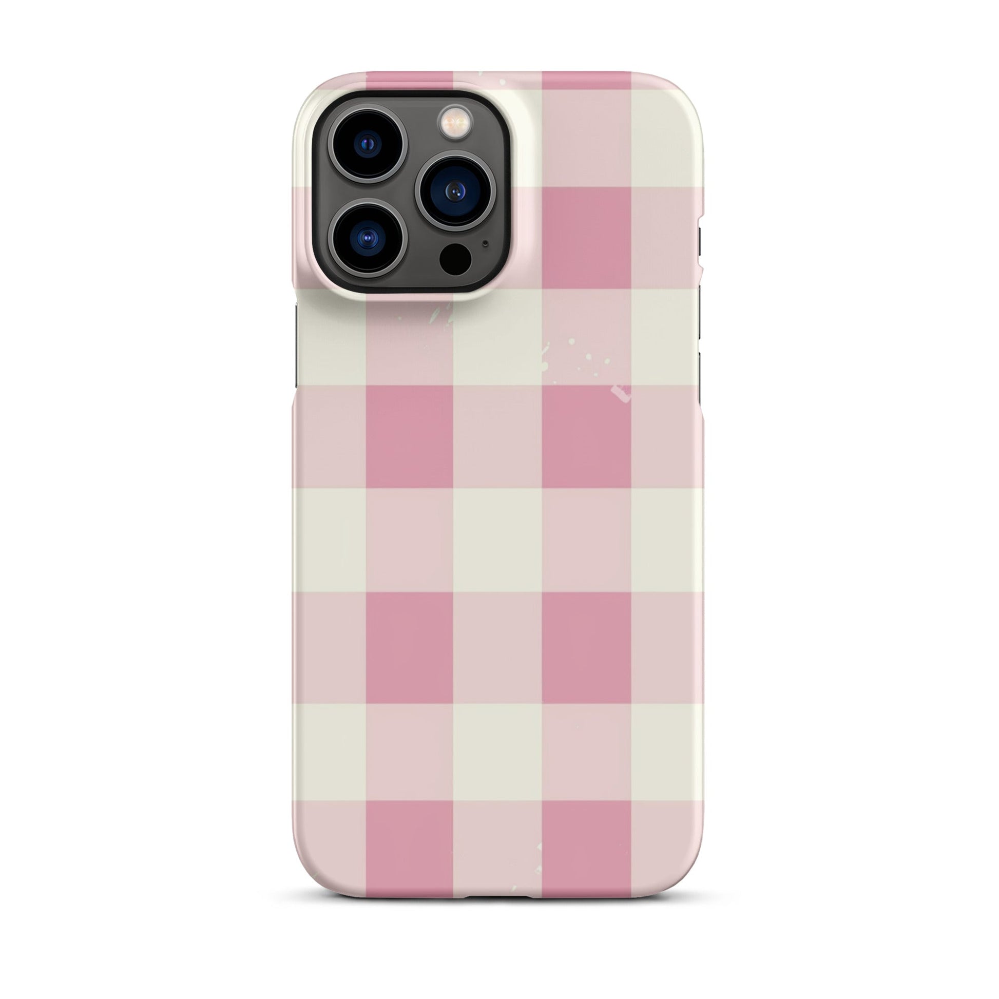 Pink Check Phone case for iPhone - Smart Gadgets