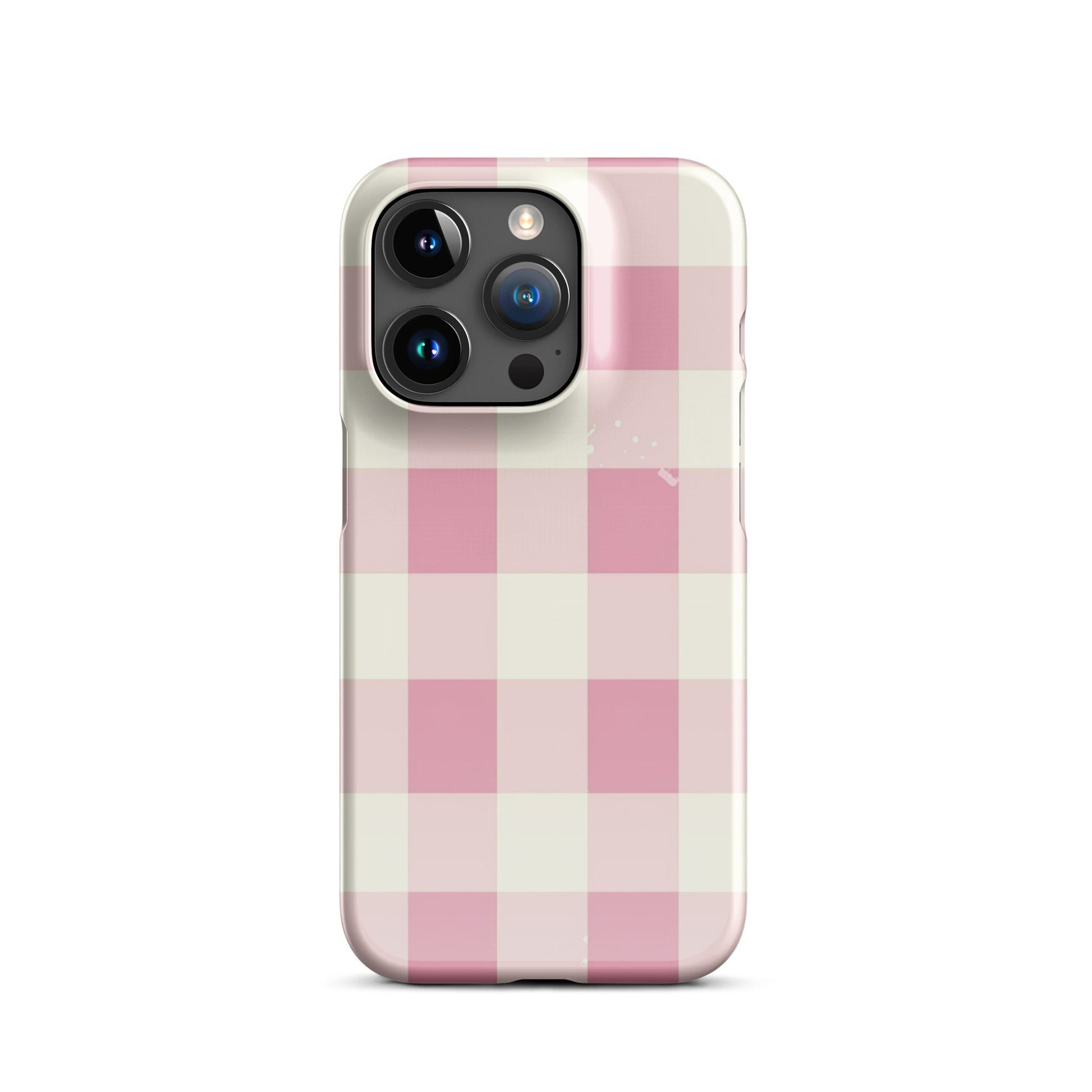 Pink Check Phone case for iPhone - Smart Gadgets