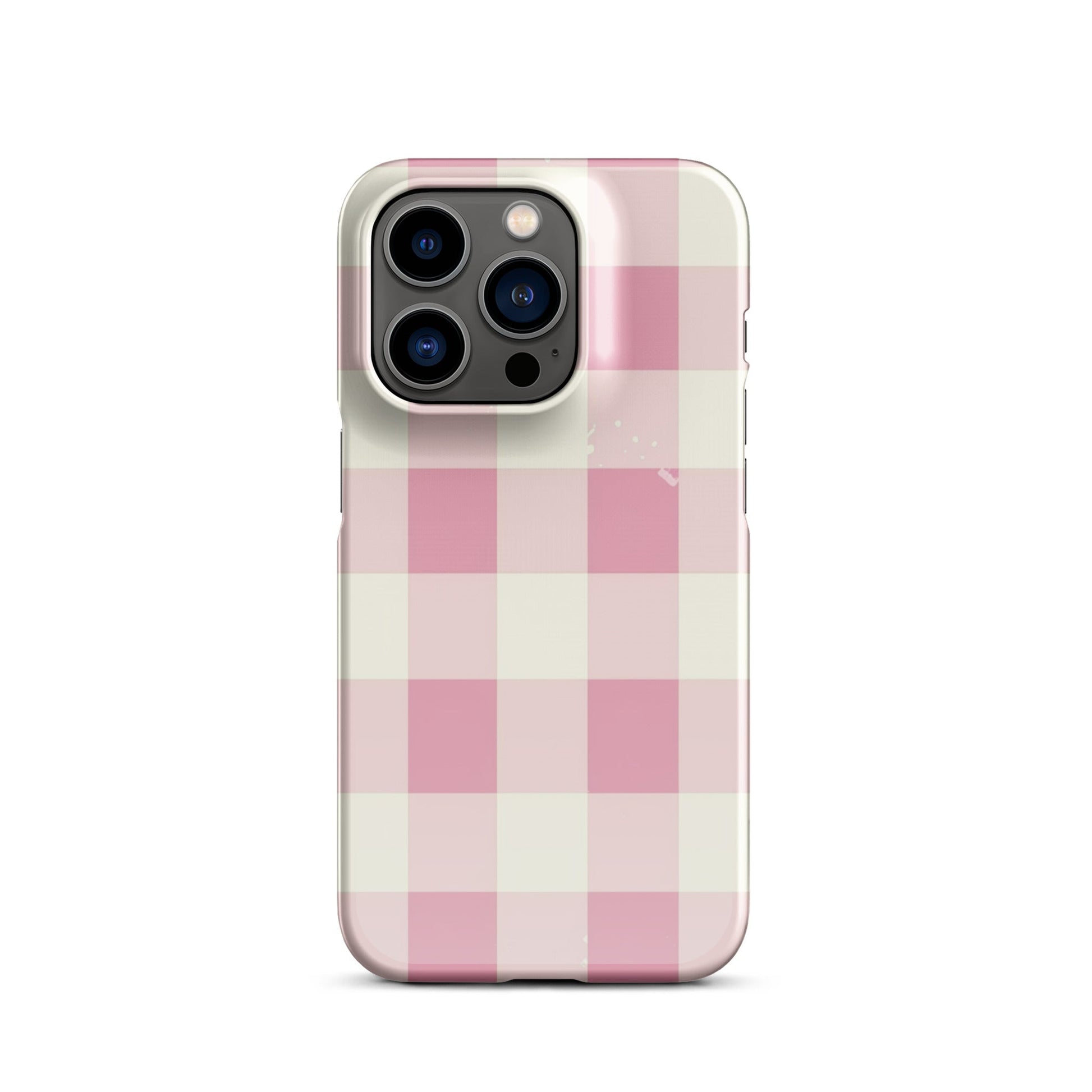 Pink Check Phone case for iPhone - Smart Gadgets