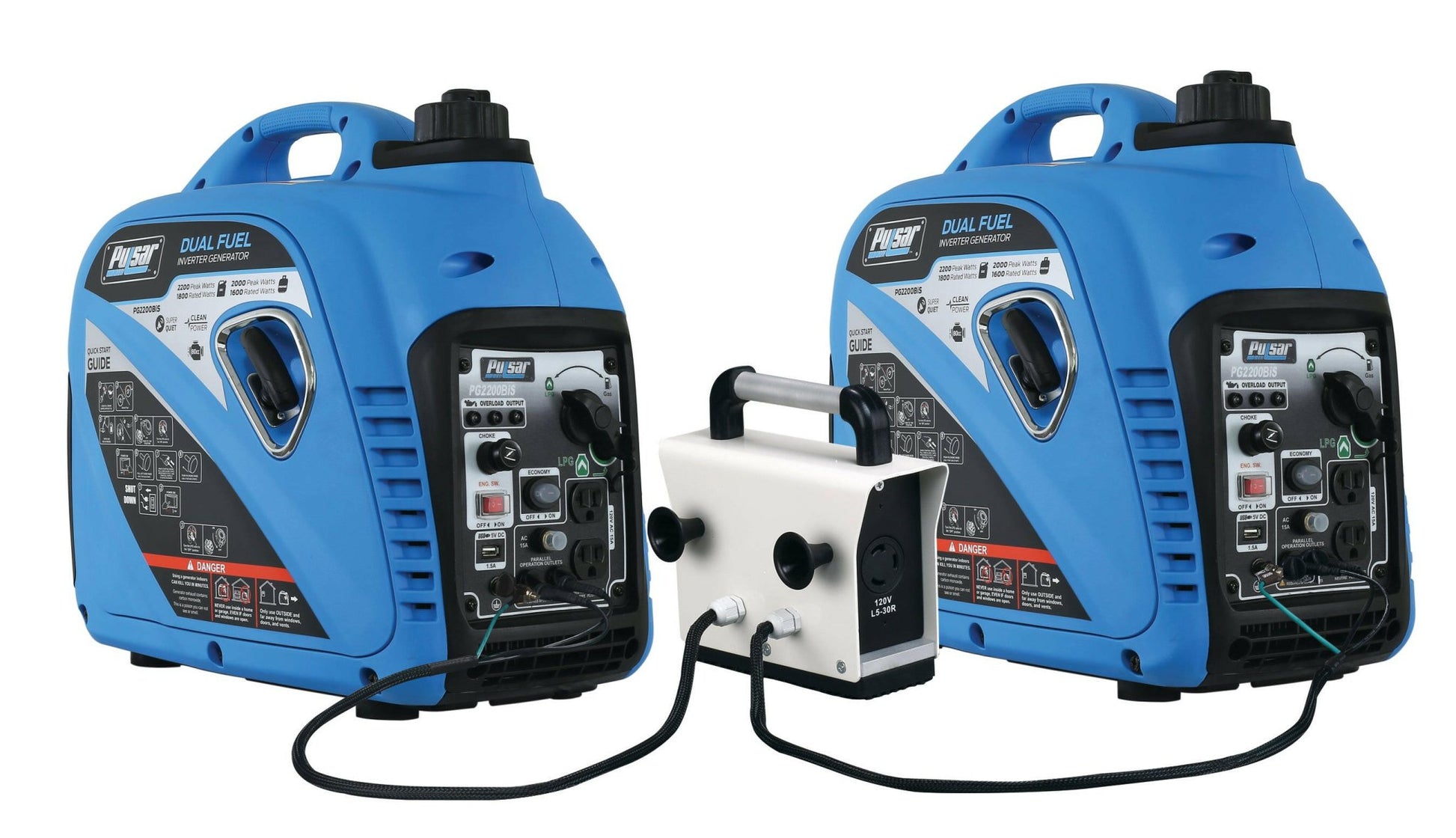Pulsar 2200W Parallel Ready Portable Dual Fuel Inverter Generator PG2200BiS - Smart Gadgets