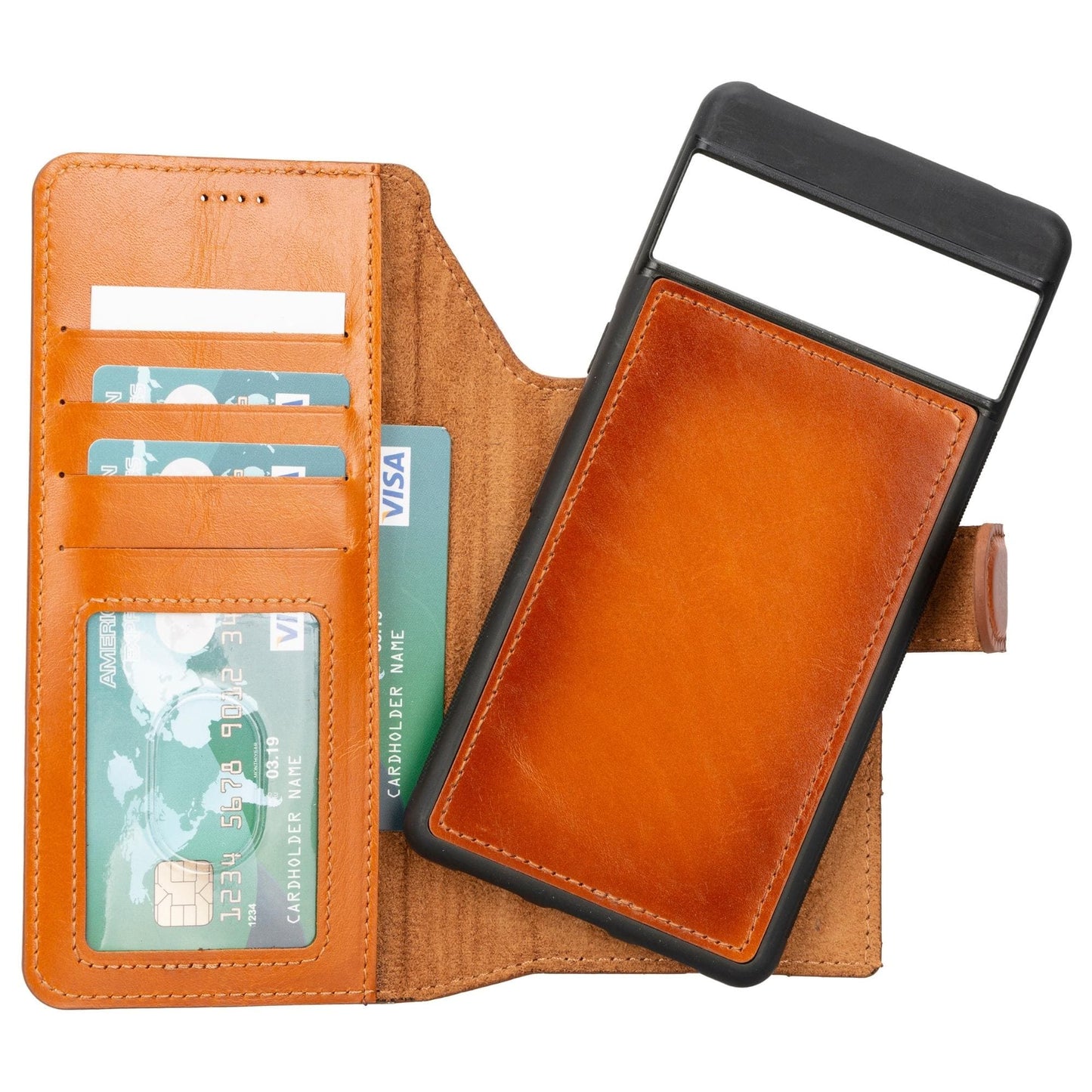 Sheridan Leather Detachable Wallet for Google Pixel 5 - Smart Gadgets