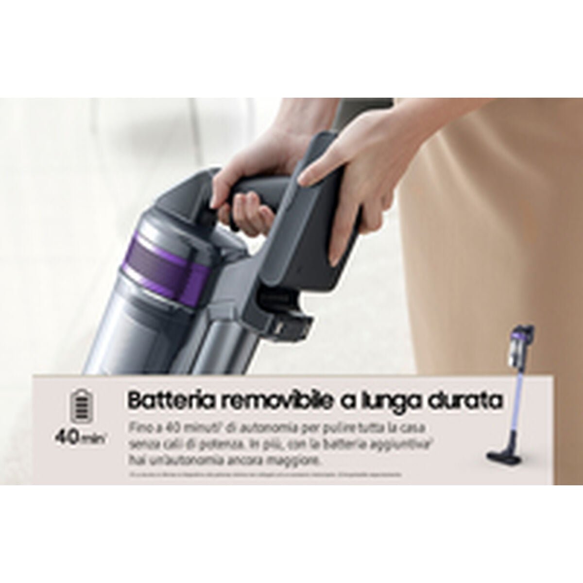 Stick Vacuum Cleaner Samsung VS15A6031R4/ET 150 W - Smart Gadgets