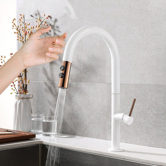 Touch - sensitive Copper Kitchen Faucet - Smart Gadgets