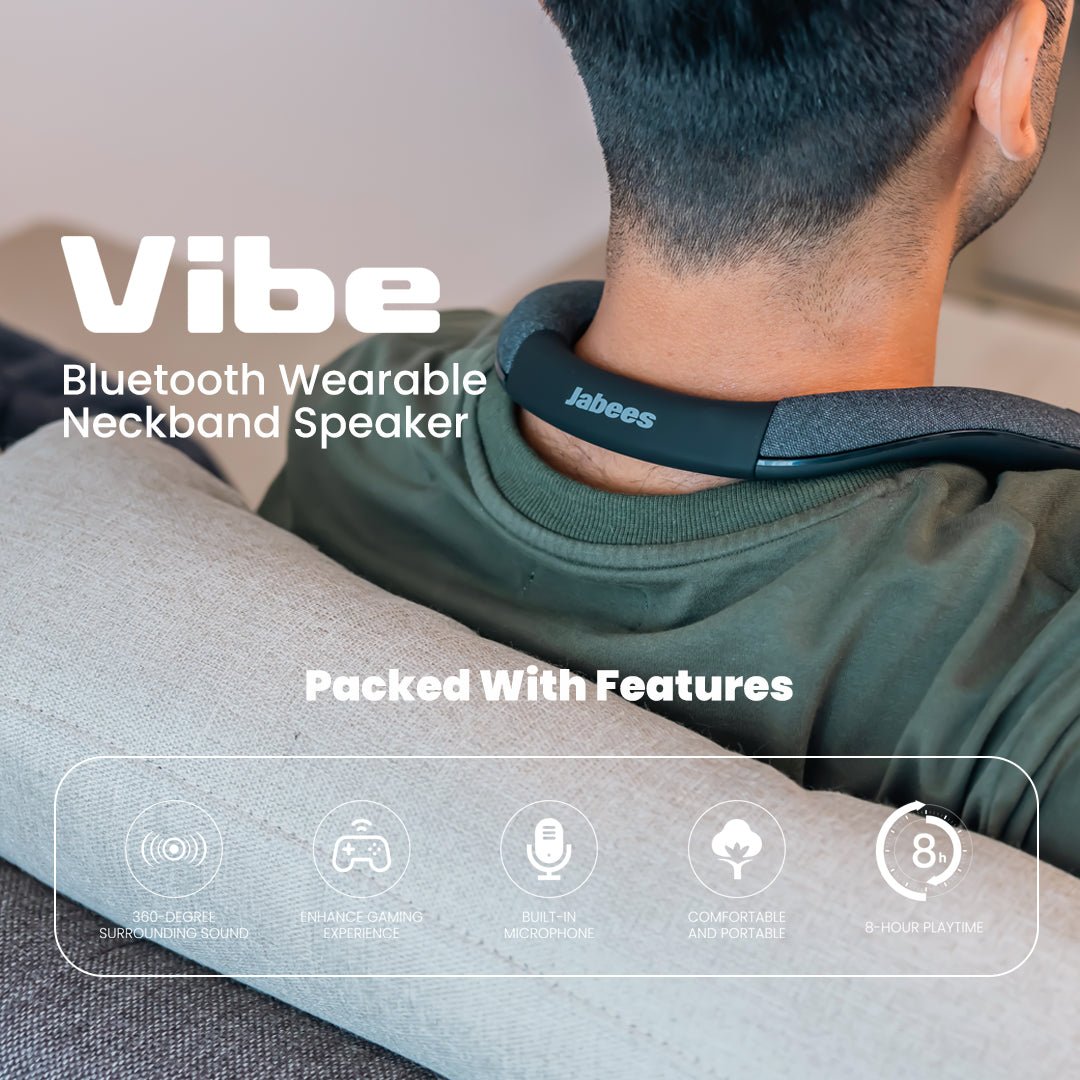Vibe – Bluetooth Wearable Neckband Speaker - Smart Gadgets